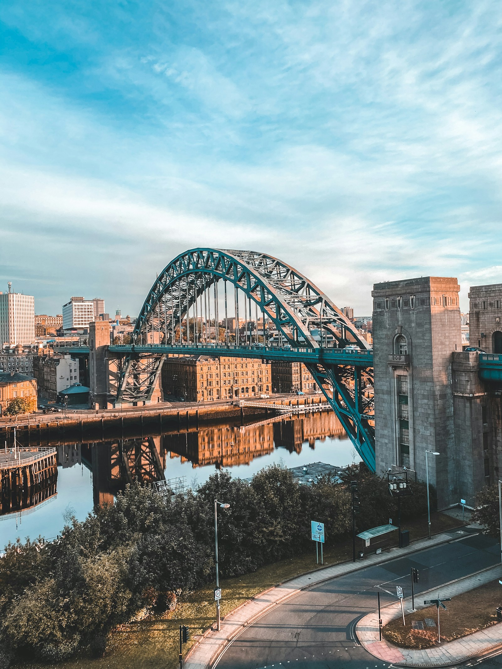 The Tyne Bridge over the River Tyne in Newcastle